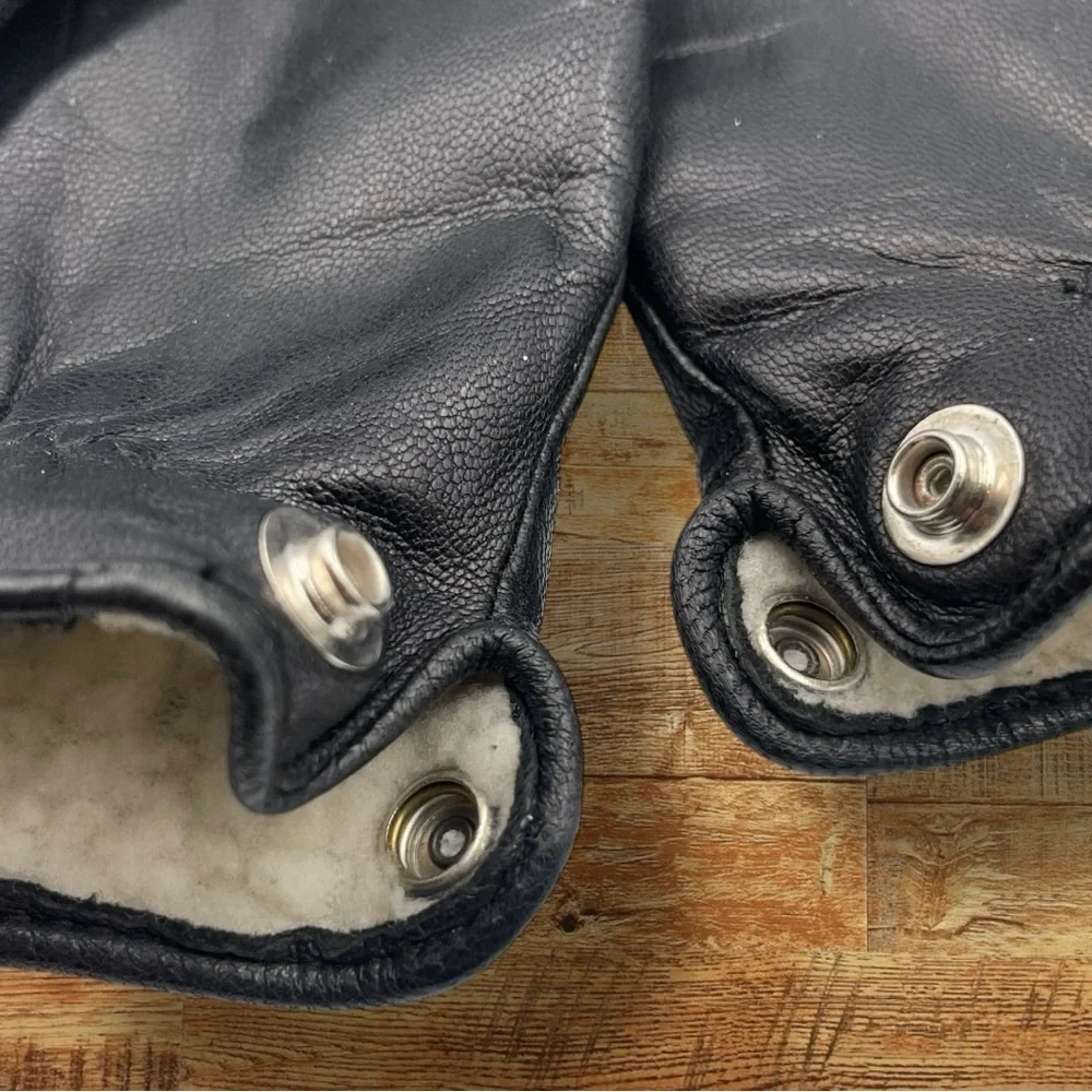 FOWNES Women's Leather Sherpa Lined Gloves Size Large